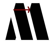 Letter M created with SVG